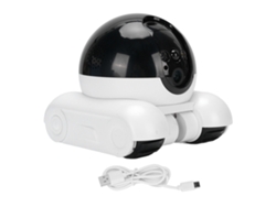 Cámara de seguridad inteligente para mascotas con Wi-Fi 1080p, aplicación y doble lente.