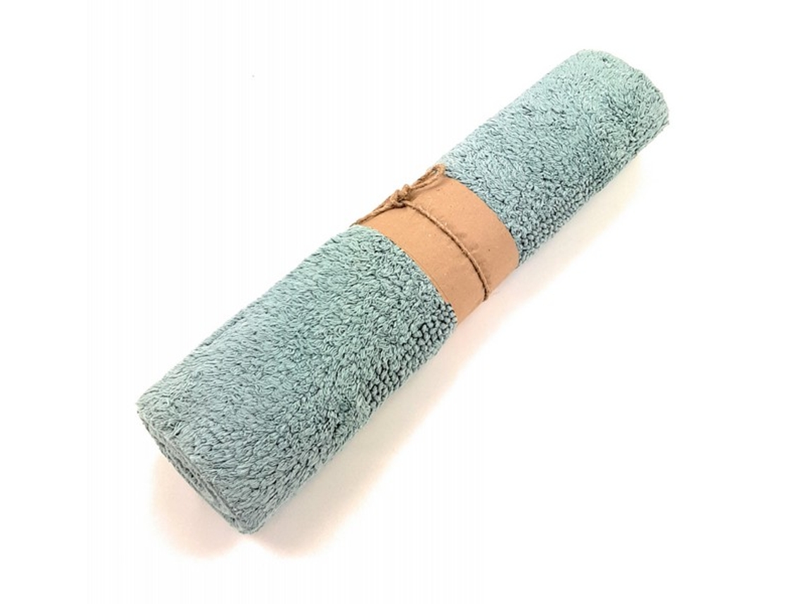 Tappeto Bagno Fazzini Di Puro Cotone Reversibile 60x110 Color Petrolio
