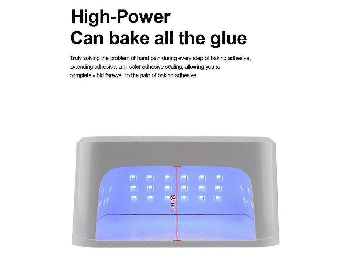 Lámpara UV para uñas de gel, 45 LED con temporizador de 4 modos, lámpara brillante decorada GOKOCO