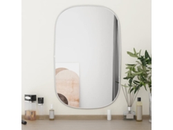 Espejo de pared plateado 70x45 cm N/A