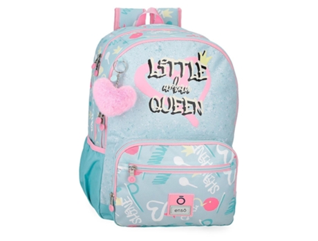 Mochila Escolar Poliéster Little Urban Queen Azul ENSO