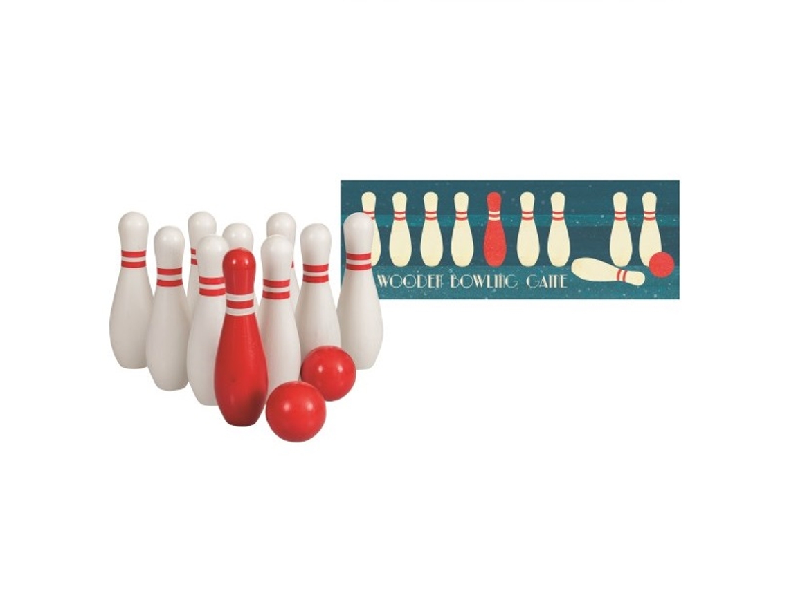 Bowling EGMONT TOYS (Madera - Blanco - 55 x 20 x 6 cm)