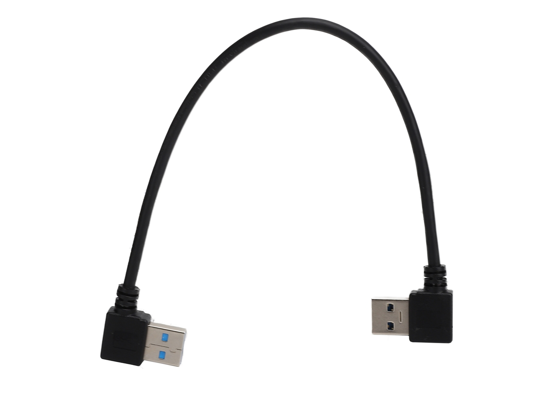 Vlrla-2026novocable De Datos Usb3.0 De 25 Cm Con Conexión Macho A Macho En Ángulo De 90°