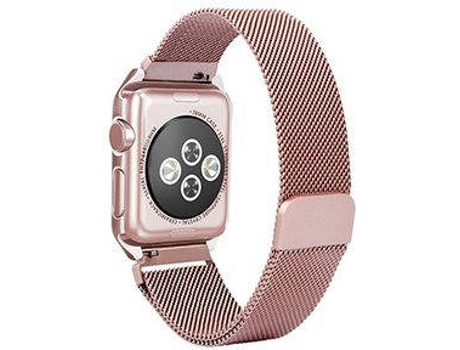 Kit Brazalete y Funda para Apple Watch Series 6 PHONECARE Milanese Loop Rosa