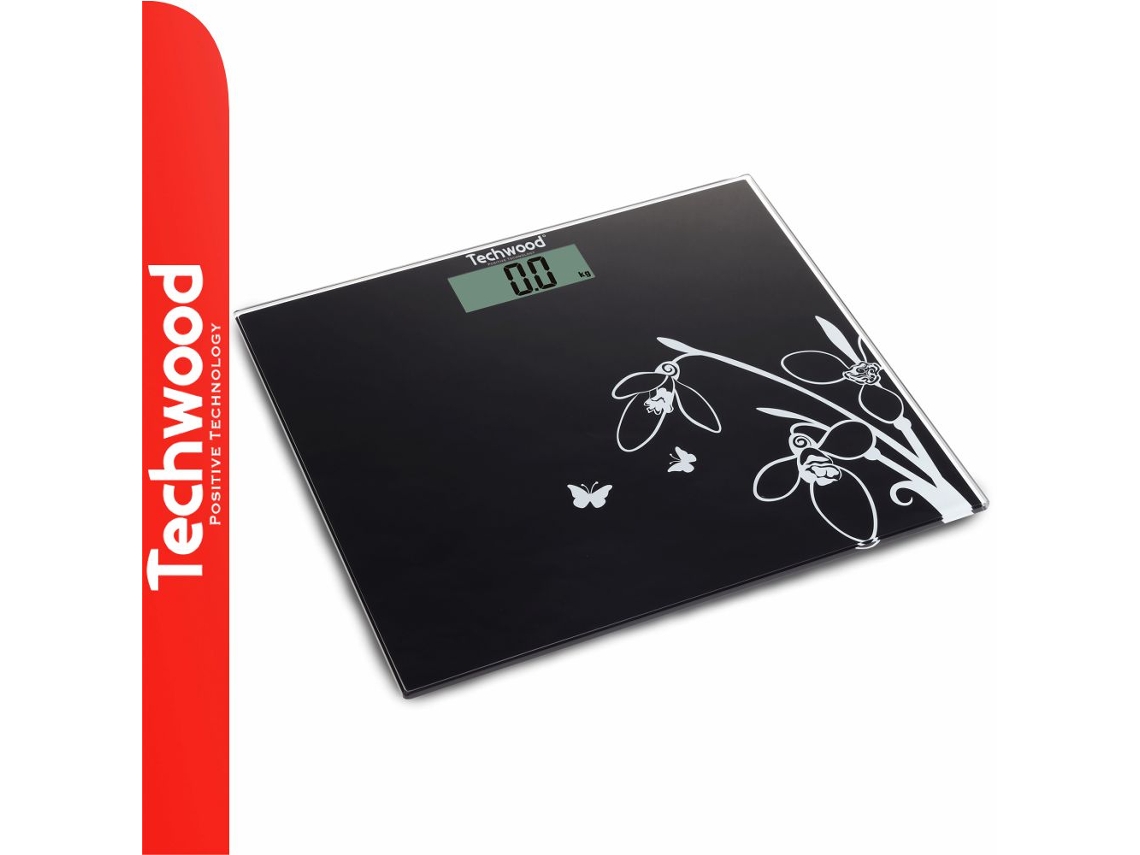 Báscula corporal digital de vidrio Techwood de 150 kg
