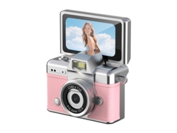 Cámara Infantil Retro Czhhmart. Pantalla Abatible. Incluye Tarjeta Tf De 32 Gb (rosa).
