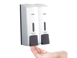 Dispensador De Jabón Líquido Para Manos De Pared, 300 Ml*2, Abs, Seguro, Con Ventana Transparente, Diseño Independiente, Para Baño Y Cocina.