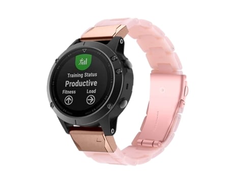 Correa Resina Luxury Rosa Garmin Fenix 5X