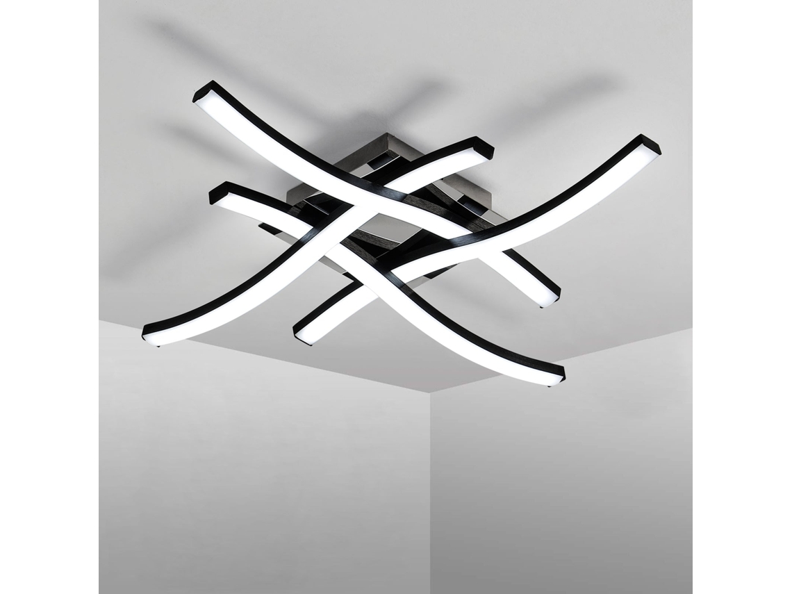 Candeeiro de Teto de Aranha Moderna 24 W Luz Branca Fria de 6500 K