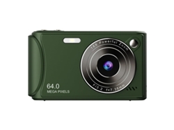 Cámara compacta Chrui con zoom digital de 18x, pantalla IPS de 2,4 pulgadas y 50 MP de interpolación máxima (verde)