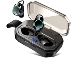 Auriculares Inalámbricos Bluetooth Chronus Water Inear Tws Con Sonido De Alta Fidelidad Saisiyiky Y Cancelación De Ruido, Color Negro