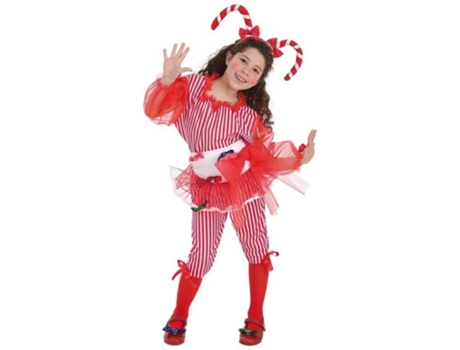 Disfraz de Niña DISFRAZZES Caramelo Rojo (Talla: 5 a 7 años)