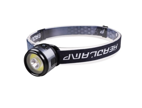Linterna frontal LED recargable con clip para tapas, linterna frontal LED superbrillante con linterna magnética y gancho para acampar (negro) BISBI...