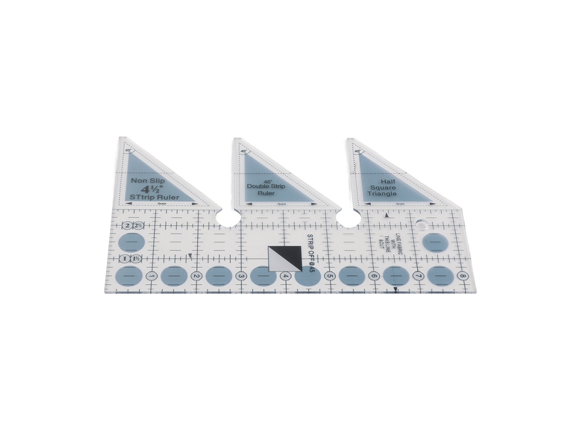 Regla De Corte Acrílica Transparente Con Guía Triangular De Malla De 45/60/90 Grados Para Costura Y Patchwork.