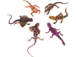 Figuras Realistas De Lagartos De 6 Piezas, Reptiles De Simulación, Juguetes Educativos Para Aprender