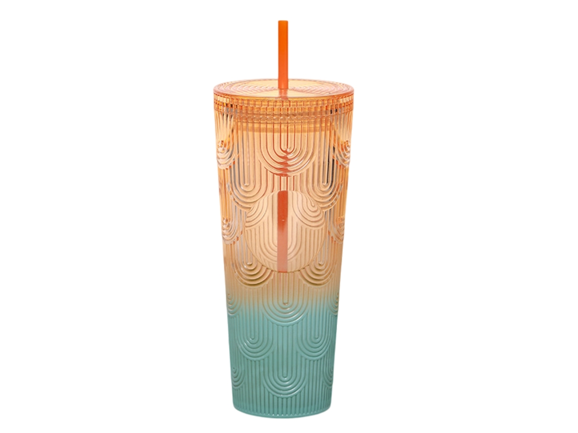 JEIIBRZUI Copo com Palhinha e Tampa, Dupla Parede, para Smoothie, Sumo e Café Gelado