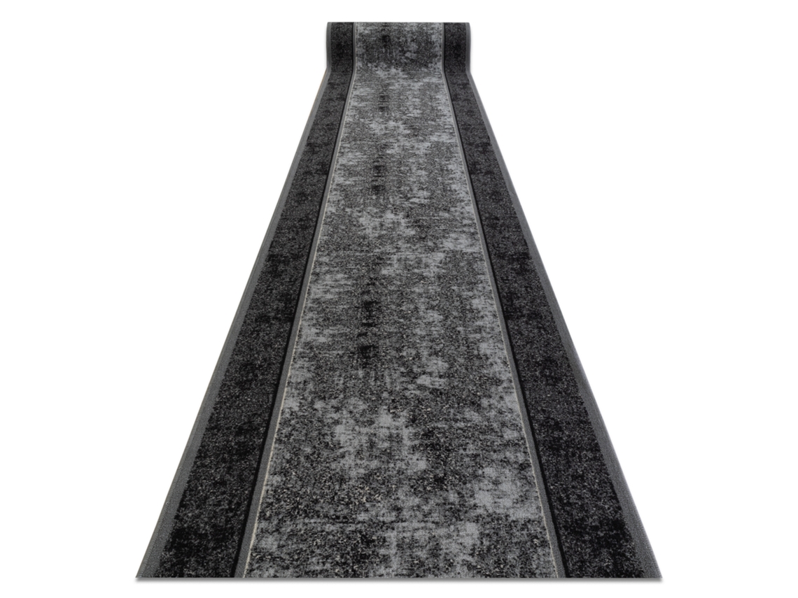 Alfombra de Pasillo con Refuerzo de Goma 80 cm Stark Gris