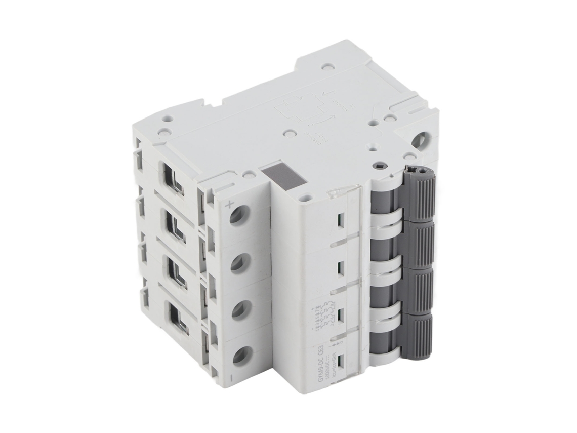 2026dz-Disyuntor Miniatura 4p con protección contra sobrecarga y cortocircuito, interruptor neumático para batería de motor de CC de 1000 V 63 A