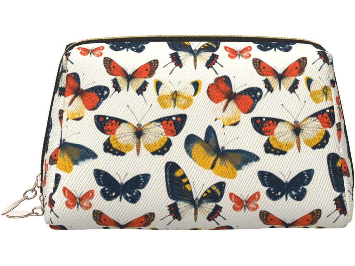 Neceser De Viaje Cuero Organizador Para Mujer Diseño Estampado Vacaciones