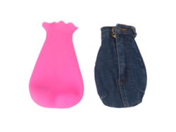 Rebe-bolsa De Água Quente Antiestresse Divertida E Inovadora Suave Flexível Para Uso Frio E Quente Lar Escritório Vermelho Rosa