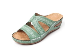 Sandalias Ortopédicas Con Soporte Para El Arco Del Pie, Plantilla Suave, Capa De Cuero, 2021, Plataforma Gruesa, Para Mujer, Talla 39, Verde Claro