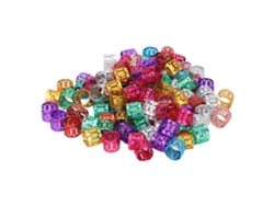 100 Piezas De Perlas Y Anillos De Alumninio Para Rastas Decoración De Cabello
