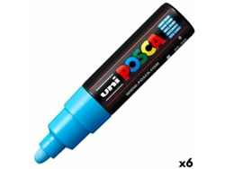 Rotulador POSCA Pc-7M Azul Claro 6 Unidades