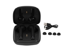 Fone De Ouvido Bluetooth 5.0 Sem Fio Com Compartimento De Carregamento Dualcall Earbuds Preto