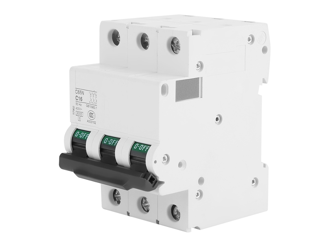 Disyuntor Miniatura De 3 Polos Ac400v Capacidad De Interrupción 6ka Curva B/c/d (16a)