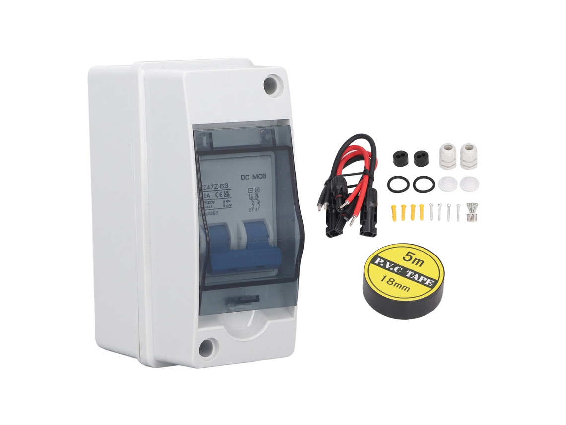 Disyuntor Miniatura De Cc Con Caja De Distribución Ip65, 4000 A, Icu 1000 V, 50 A, Interruptor De Desconexión Impermeable.