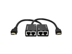 1 Par Extensor Hdmi Cat5e Cat6 Utp Lan Ethernet Repeater Transmissor Receptor 1080p 3d 30m