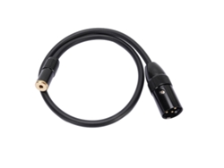 Cable Adaptador De 3,5 Mm Hembra A Xlr Macho Con Conector Chapado En Oro De 24 Quilates Para Micrófono Y Altavoz.