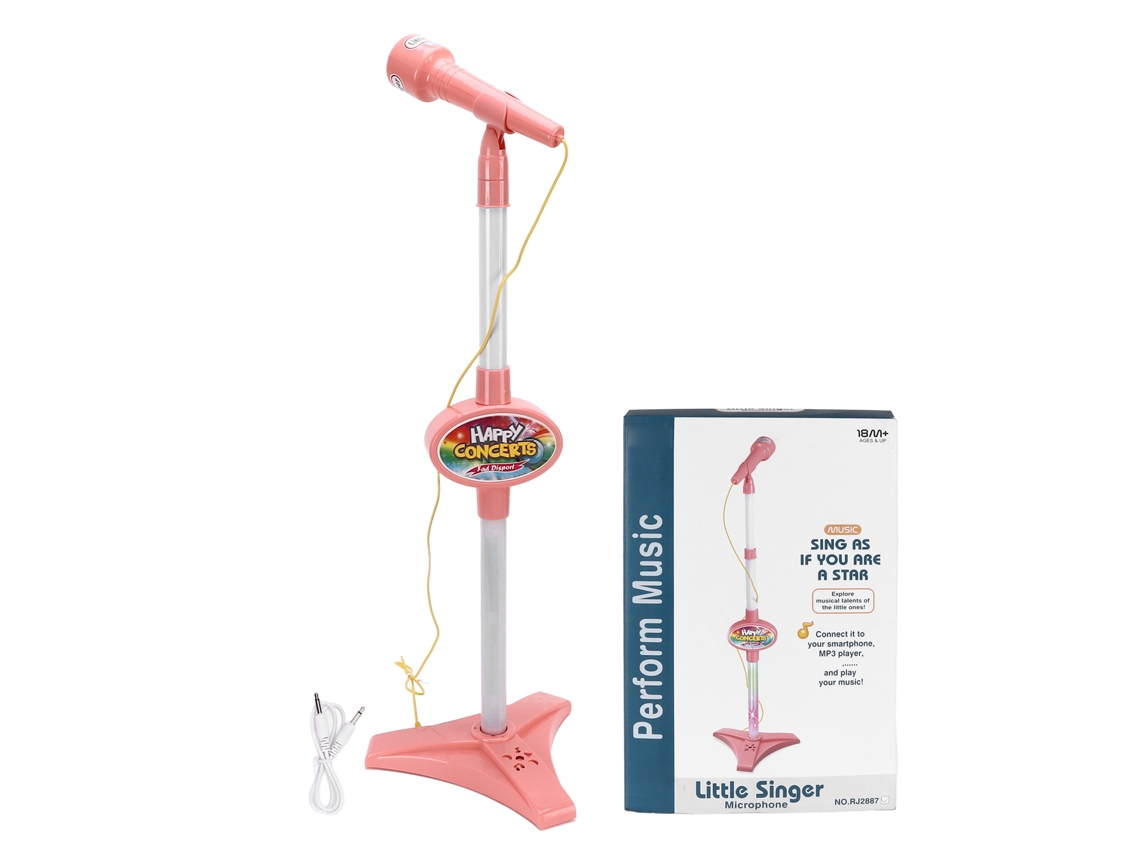 Micrófono De Juguete Para Bebé Con Soporte, Volumen Adecuado, Diseño Adorable, Fácil Instalación.
