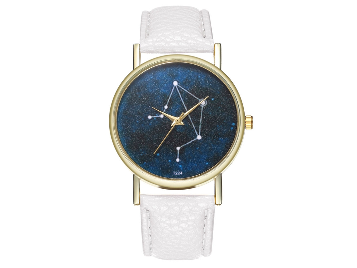 Reloj De Pulsera Unisex De Aleación De Aleación, Analógico, De Cuarzo Blanco Con Esfera Redonda Y Esfera Redonda.
