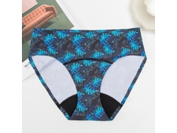 Bañador Bikini Antifugas Para Adolescentes Y Mujeres De Cintura Media Impermeable Para Periodo S Azul