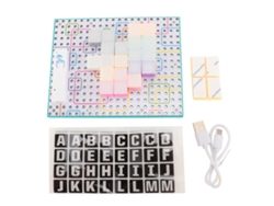 Kit de accesorios de bloques LED 2026 para niños, bloques magnéticos con luces que cambian de color, educativos con pegatinas, estilo 1