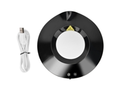 Taza De Café De Doble Propósito Frío/caliente Para Oficina En Casa Con Alimentación Usb, Posavasos Aislante, Color Negro