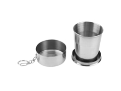 Taza plegable para acampar de acero inoxidable de 150 ml KOFIHETY