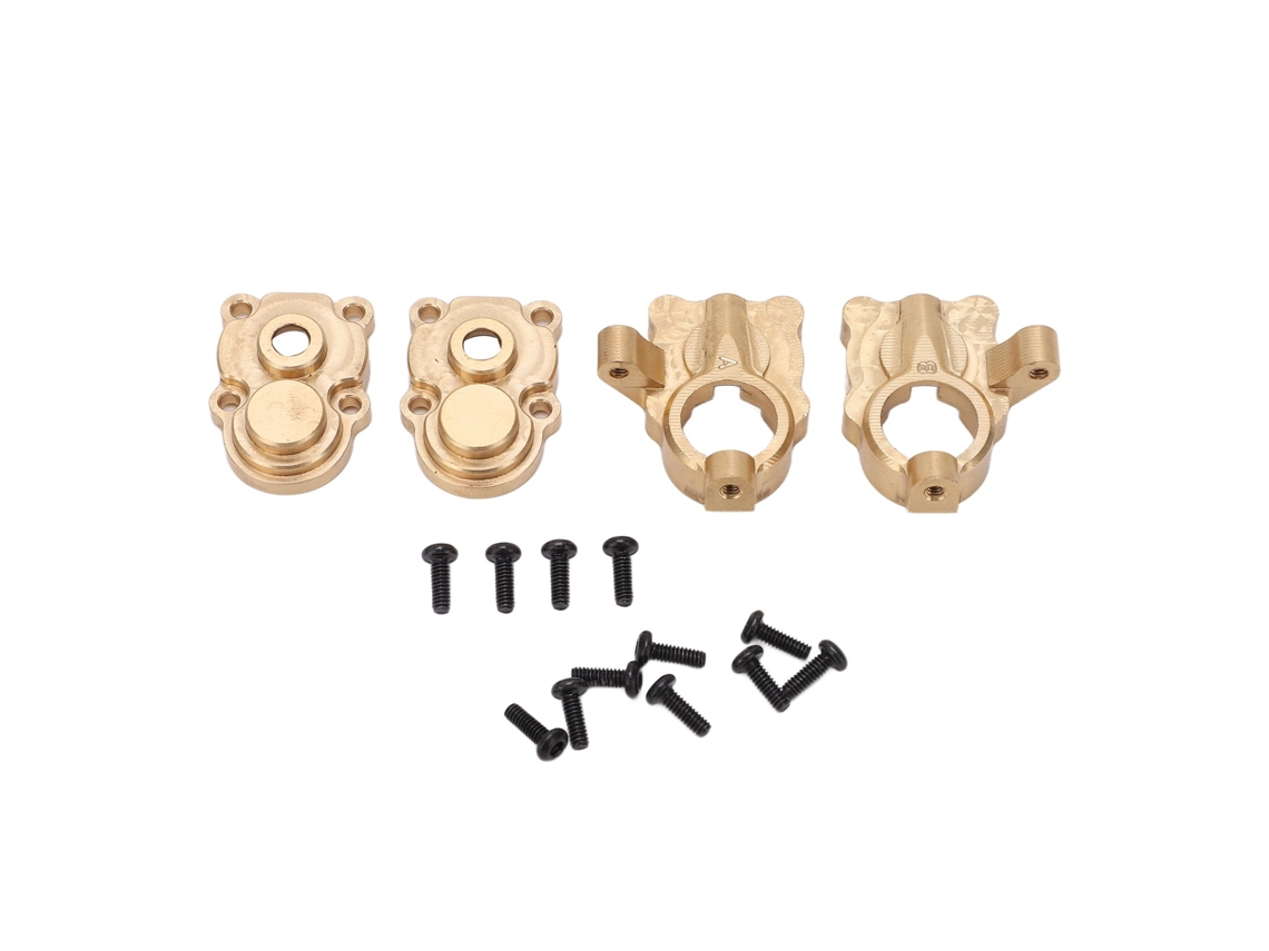 Copa De Dirección Rc De Latón Dorado Para Fms Fcx24 Crawler 1/24 Con Cubierta De Engranajes Equilibrados Reemplazable