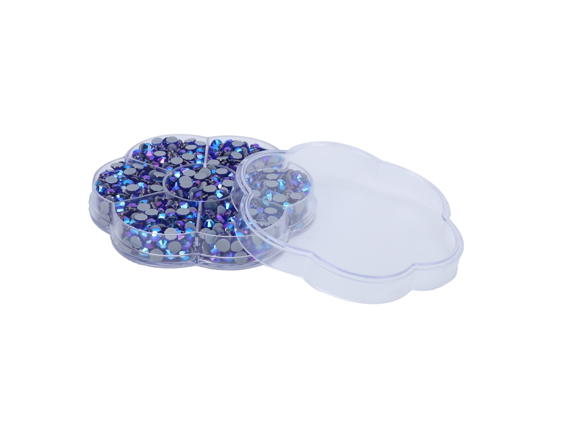 Diamantes De Imitación De Vidrio Puro, Brillantes, Transparentes, Para Uñas Y Manualidades Diy Jm201 Azul Ab