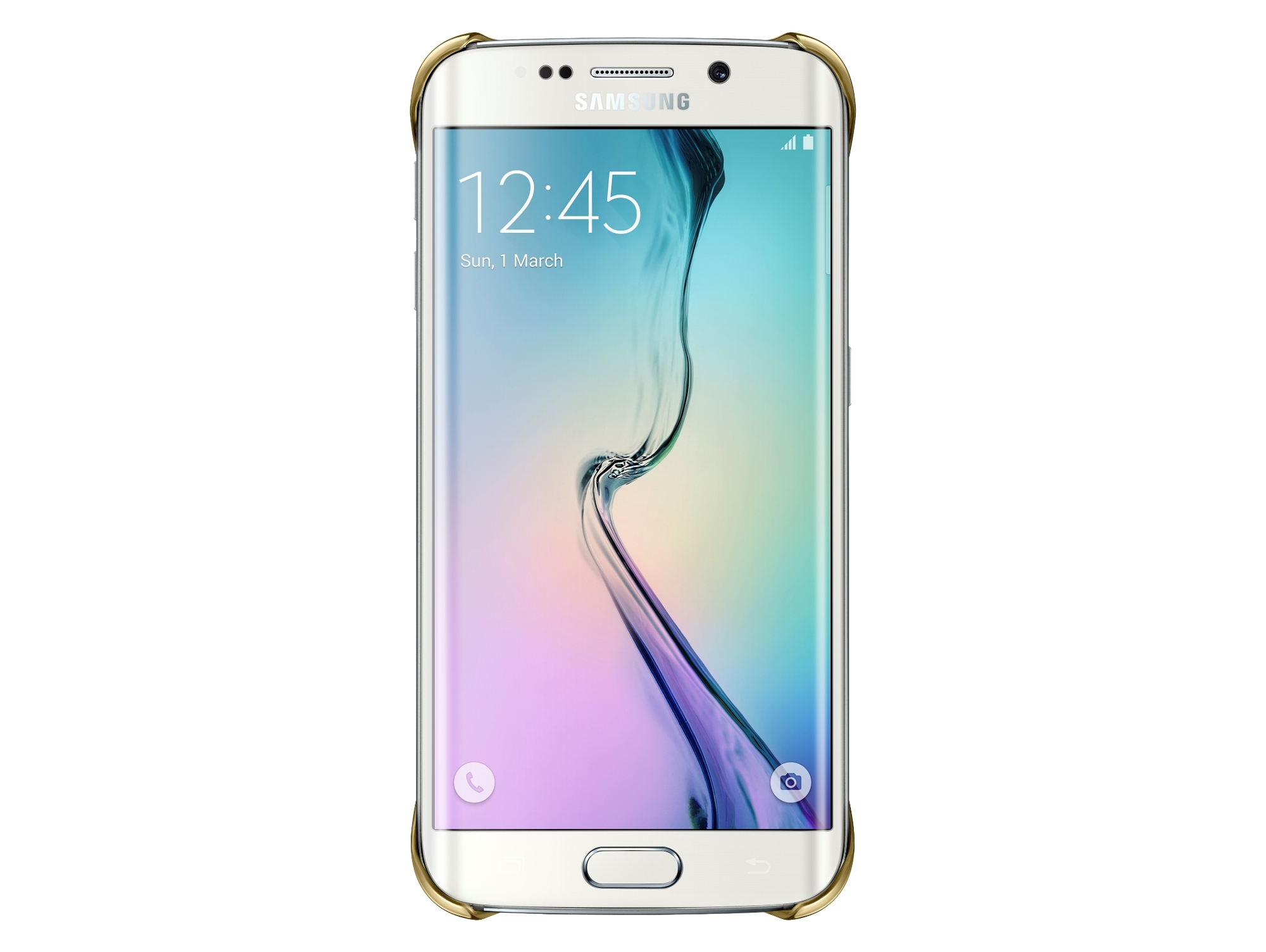 SAMSUNG Galaxy S6 Clear Dorado | Worten.es