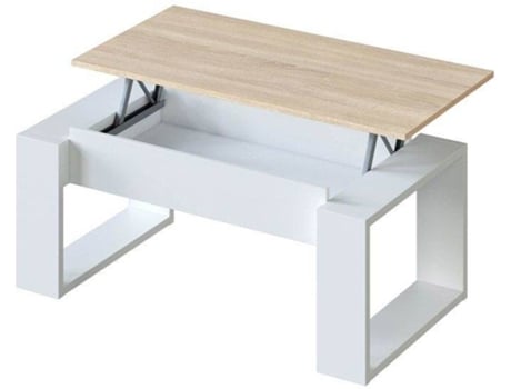 Mueble de Apoyo HABITDESIGN Blanco Artik – Canadian (Melamina, PVC - 105 x 45–54 x 55 cm)