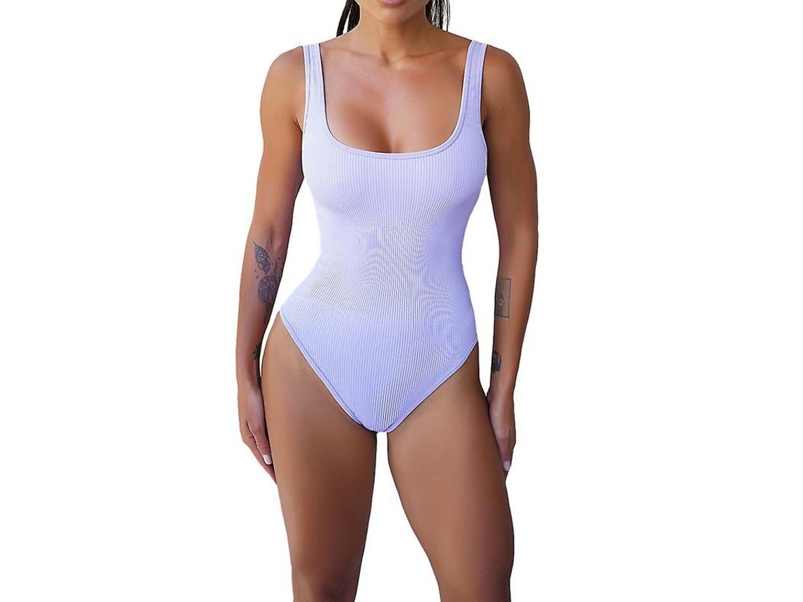 2026-body Para Mujer Control De Vientre Sin Mangas Sin Costuras Esculpir Tanga