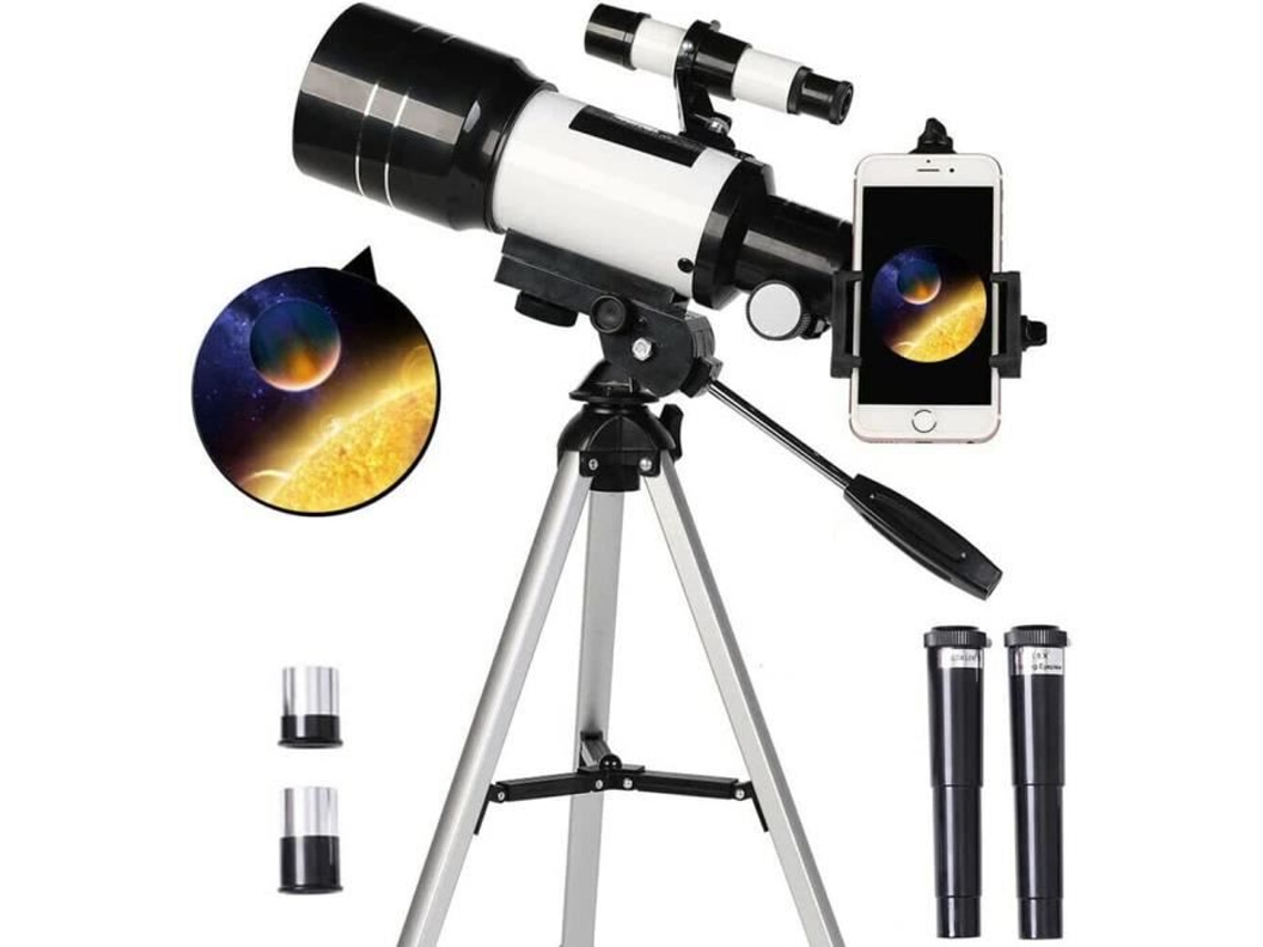 Telescópio Astronômico Abertura de 70 Mm Refração de Montagem Az de 300 Mm  GERTIZ 