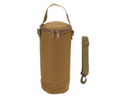 Bolsa de almacenamiento para camping con doble cremallera y asa, correa de hombro para bombonas de gas y linternas de camping.