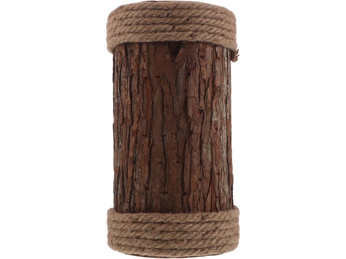 Pequeño Tocón De Árbol Artificial Con Corteza, Soporte Decorativo Rústico De Madera Para Centro De Mesa.