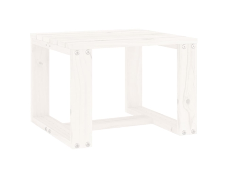 Mesa Auxiliar De Jardín VIDAXL Blanco Madera (40x38x28.5 cm)