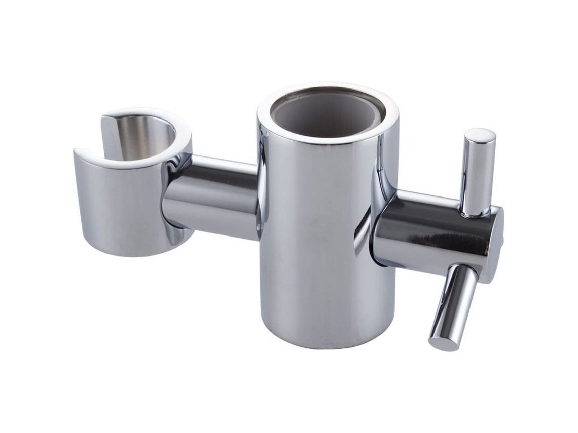 Soporte De Ducha Manejo De Latón Macizo 25mm Ajustable En Altura Y Ángulo Para Barra Deslizante Cromado