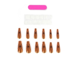 Pack de 12 Uñas Postizas Telaraña
