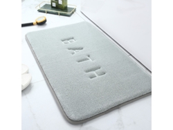 Alfombra de Baño LUUCOZK Antideslizantes Absorbentes Decoración Baño Secado Poliéster Verde (80x180cm)